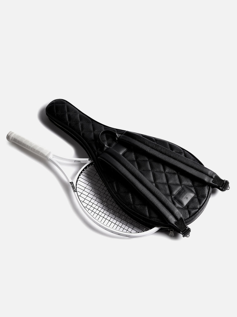 TENNIS RACKET BACKPACK | KILLSPENCER® - Black Quilted Leather
