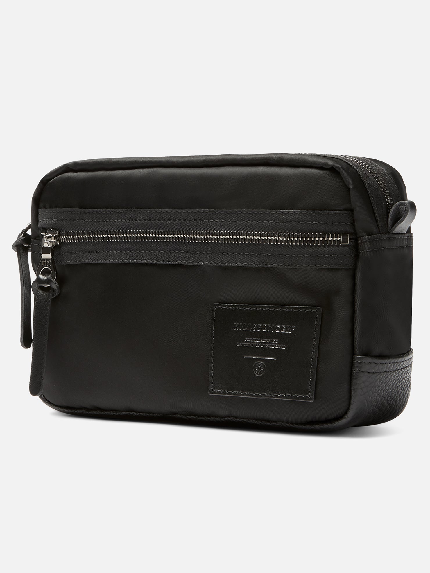 EDC BAG - MEDIUM | KILLSPENCER® - Black Italian Nylon and Leather
