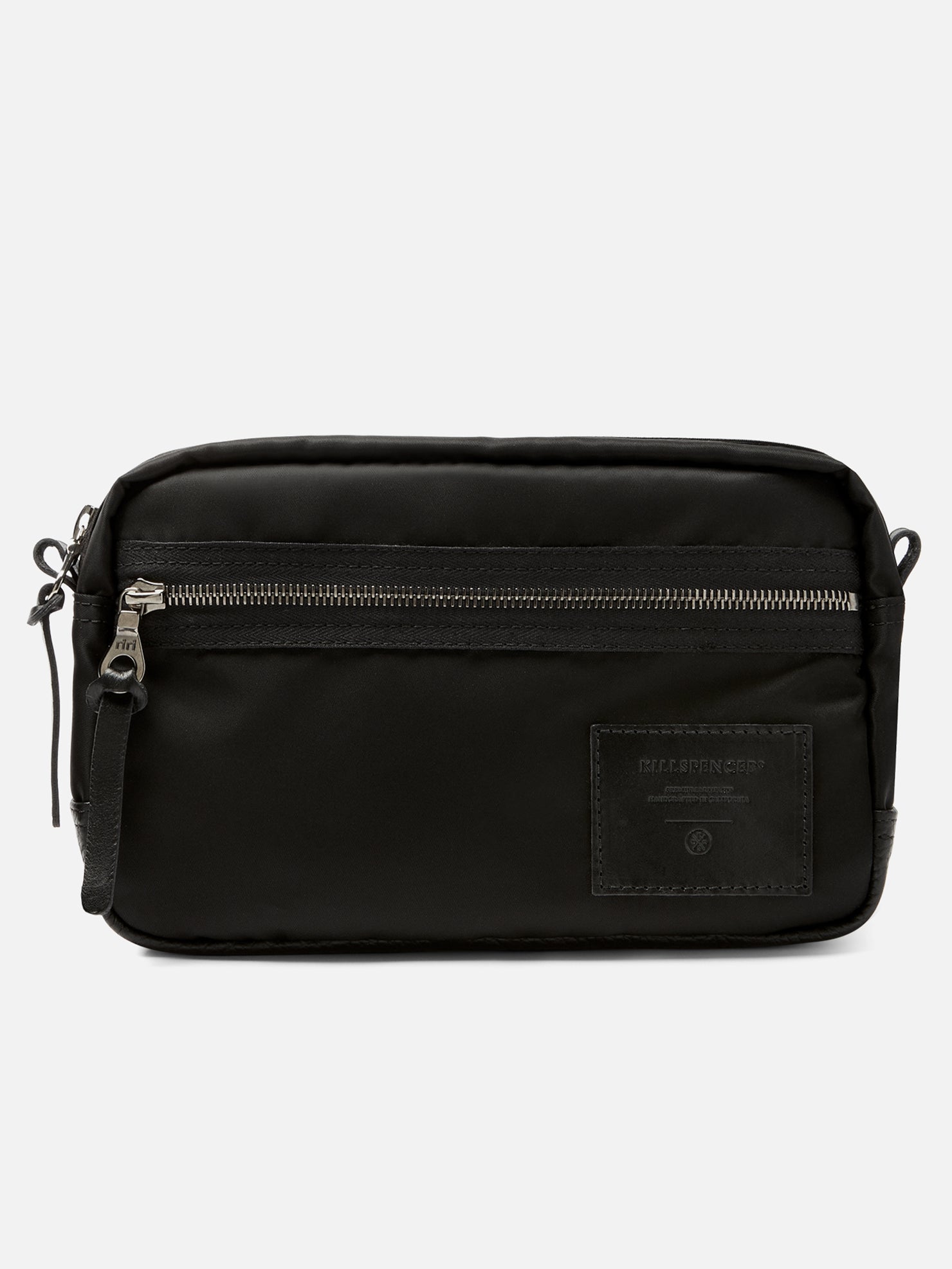 EDC BAG - MEDIUM | KILLSPENCER® - Black Italian Nylon and Leather