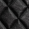 Black Quilted Leather