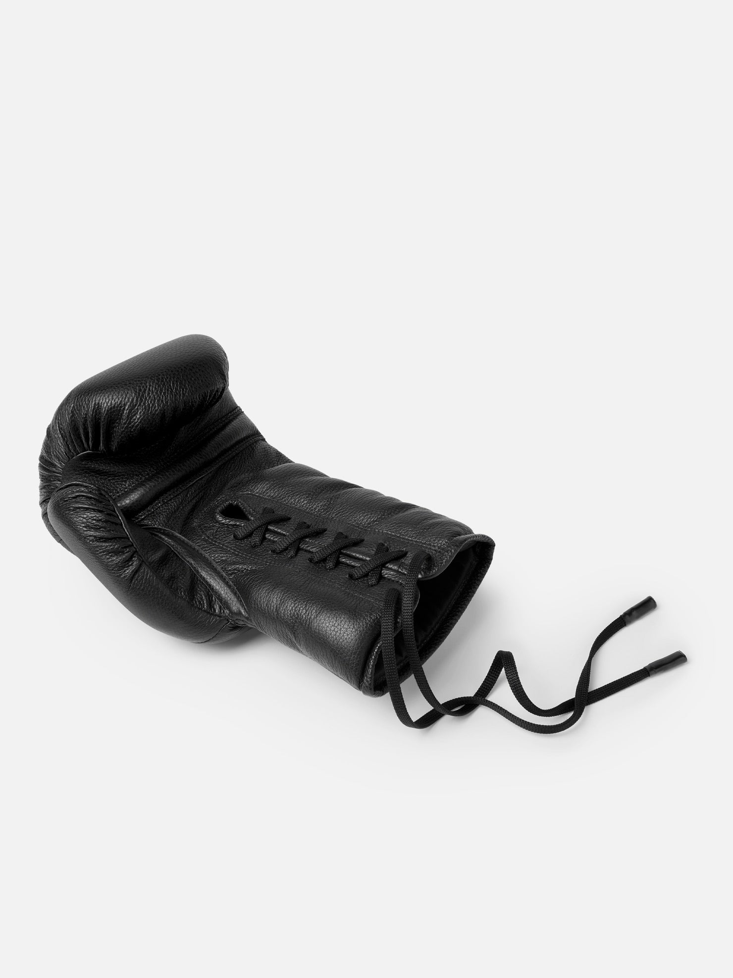 Black leather cheap boxing gloves