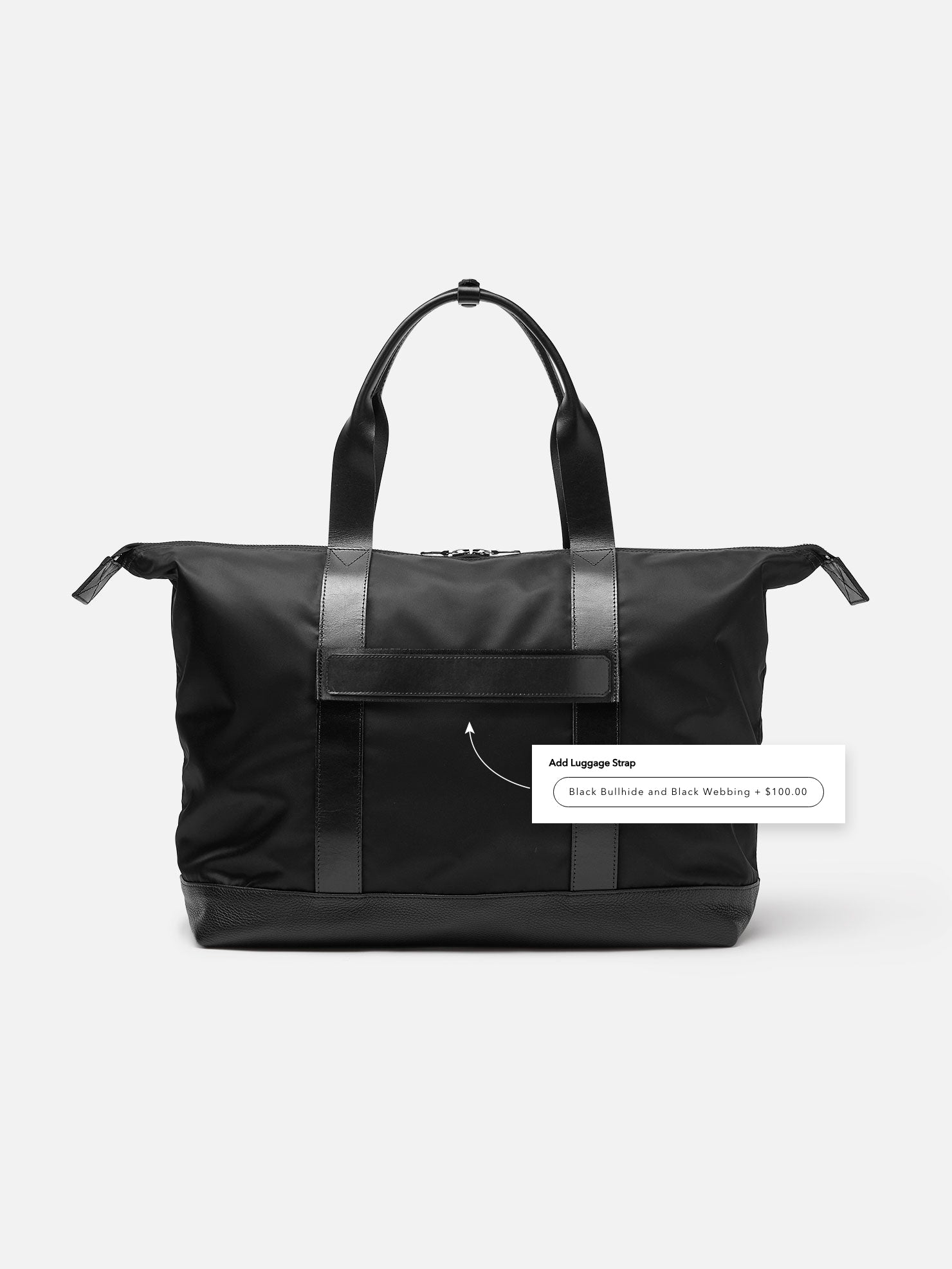 TRAVEL TOTE | KILLSPENCER® - Black Italian Nylon and Leather