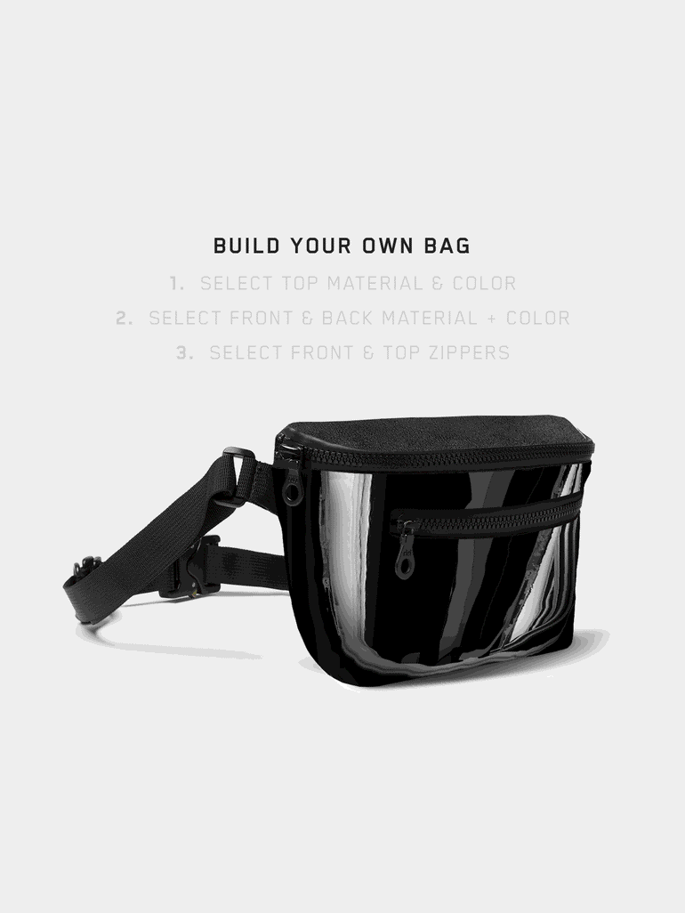 Waist Bag with 3 Pouch- Fanny Pack Black