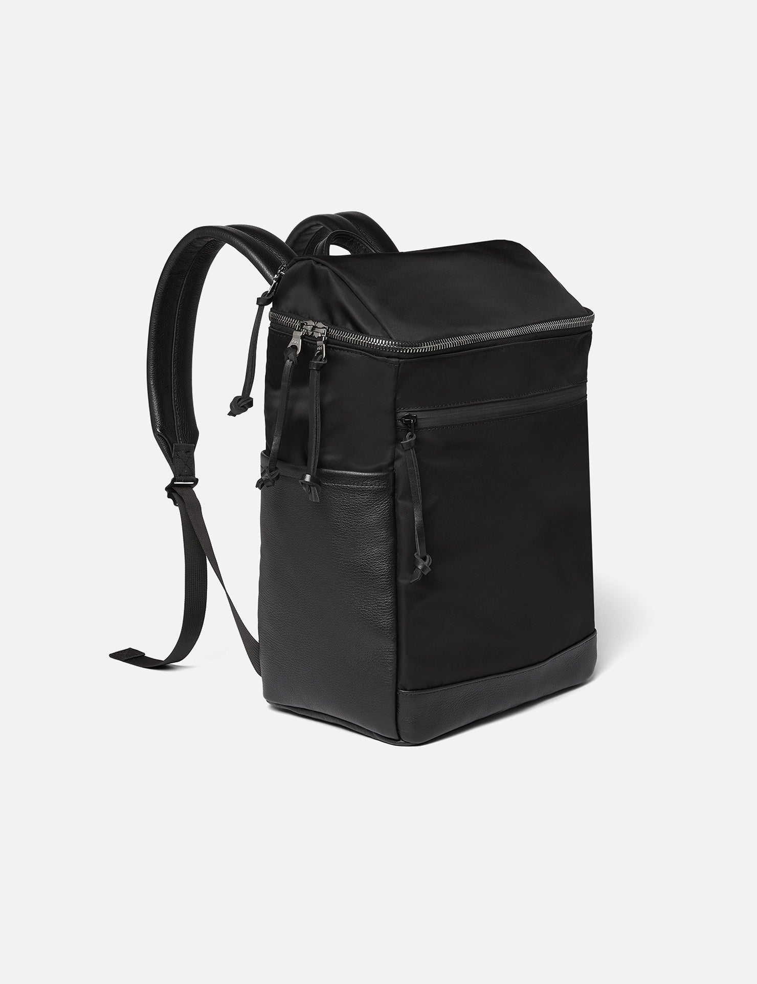 BABY BACKPACK R-20 | KILLSPENCER® - Black Italian Nylon and Leather