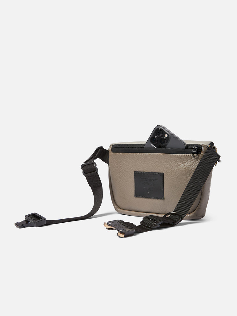 BYOB Build Your Own Bag Utility Belt Bag | KILLSPENCER® - Taupe + Grey Leather + Black Webbing