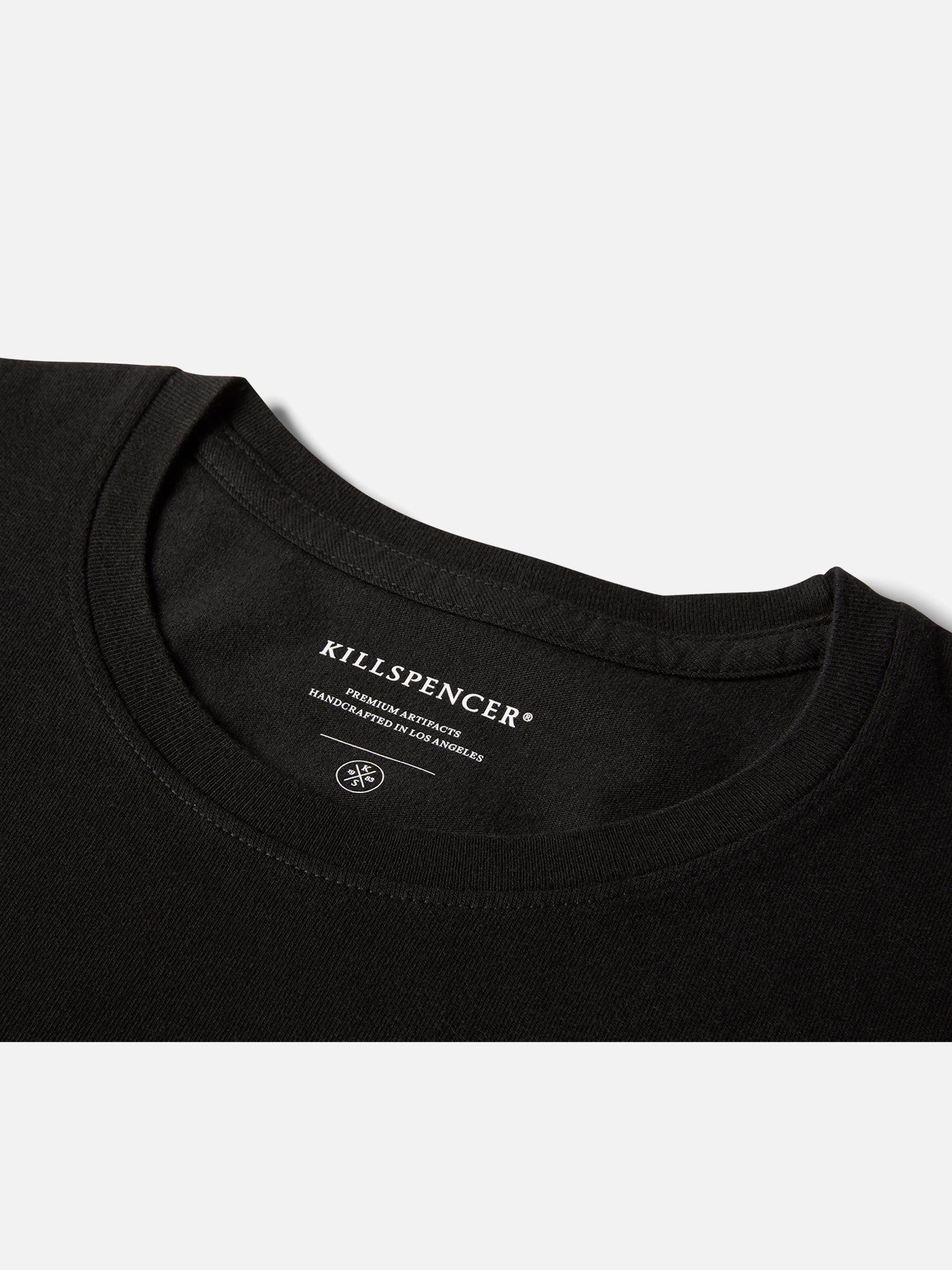 CREWNECK T-SHIRT | KILLSPENCER® - Black Cotton