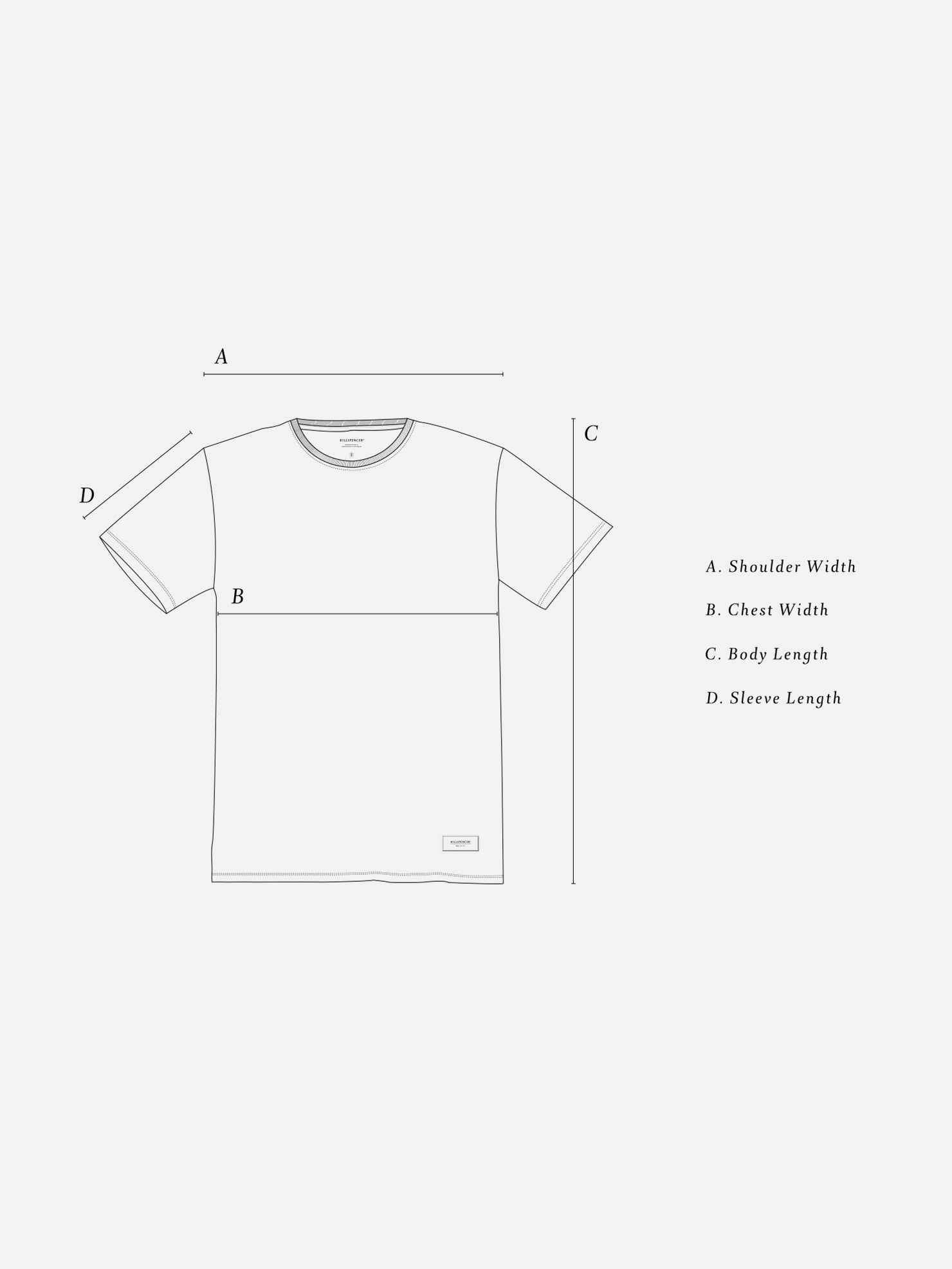 CREWNECK T-SHIRT | KILLSPENCER® - Black Cotton