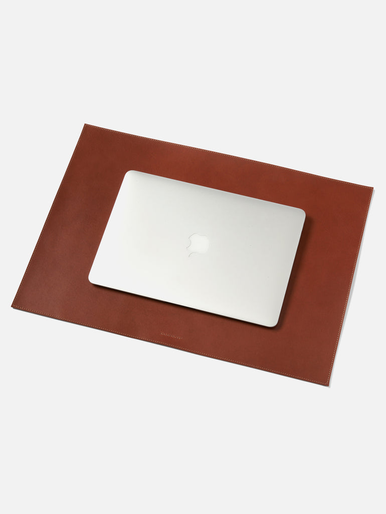 Milwaukee Leather Desk Pad - Chestnut