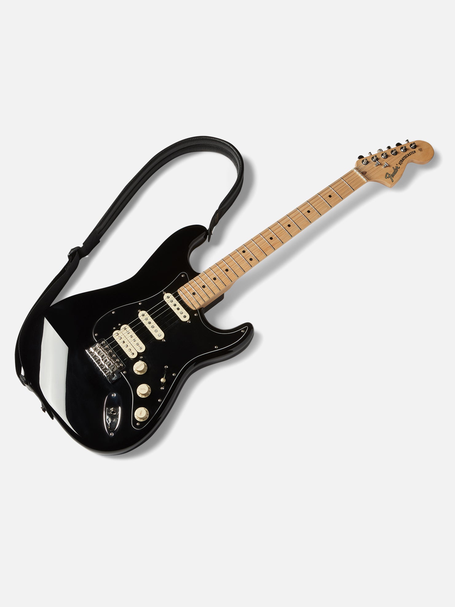 PADDED GUITAR STRAP | KILLSPENCER® - Black Leather