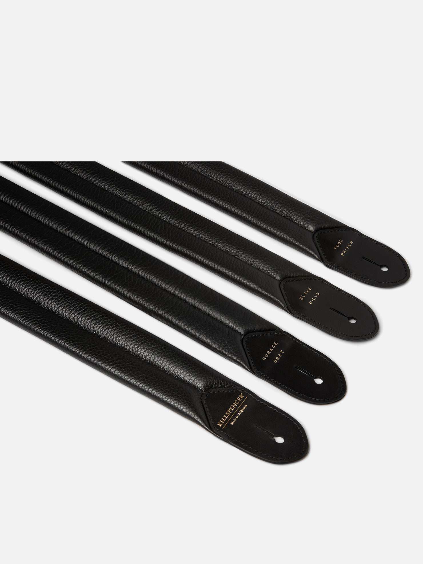 PADDED GUITAR STRAP | KILLSPENCER® - Black Leather
