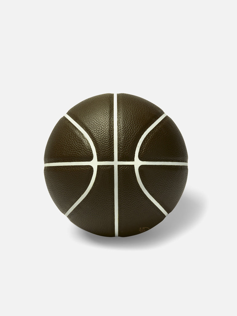 INDOOR FULL-SIZE BASKETBALL | KILLSPENCER® - Army Green Leather with White Grip