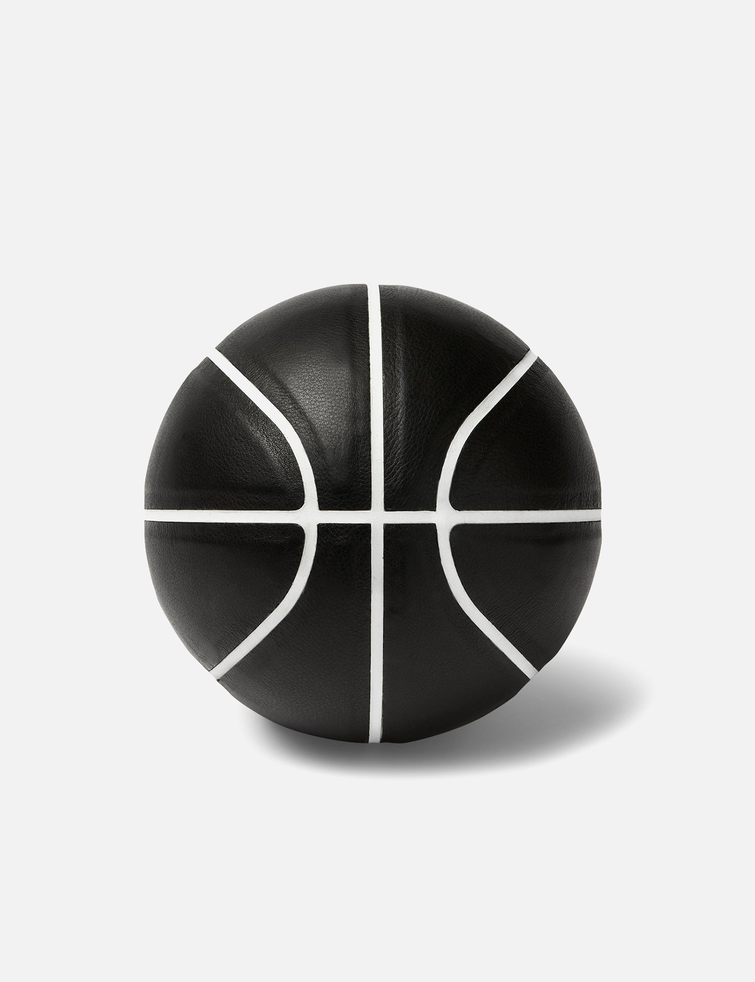 INDOOR MINI BASKETBALL | KILLSPENCER® - Black Leather with White Grip