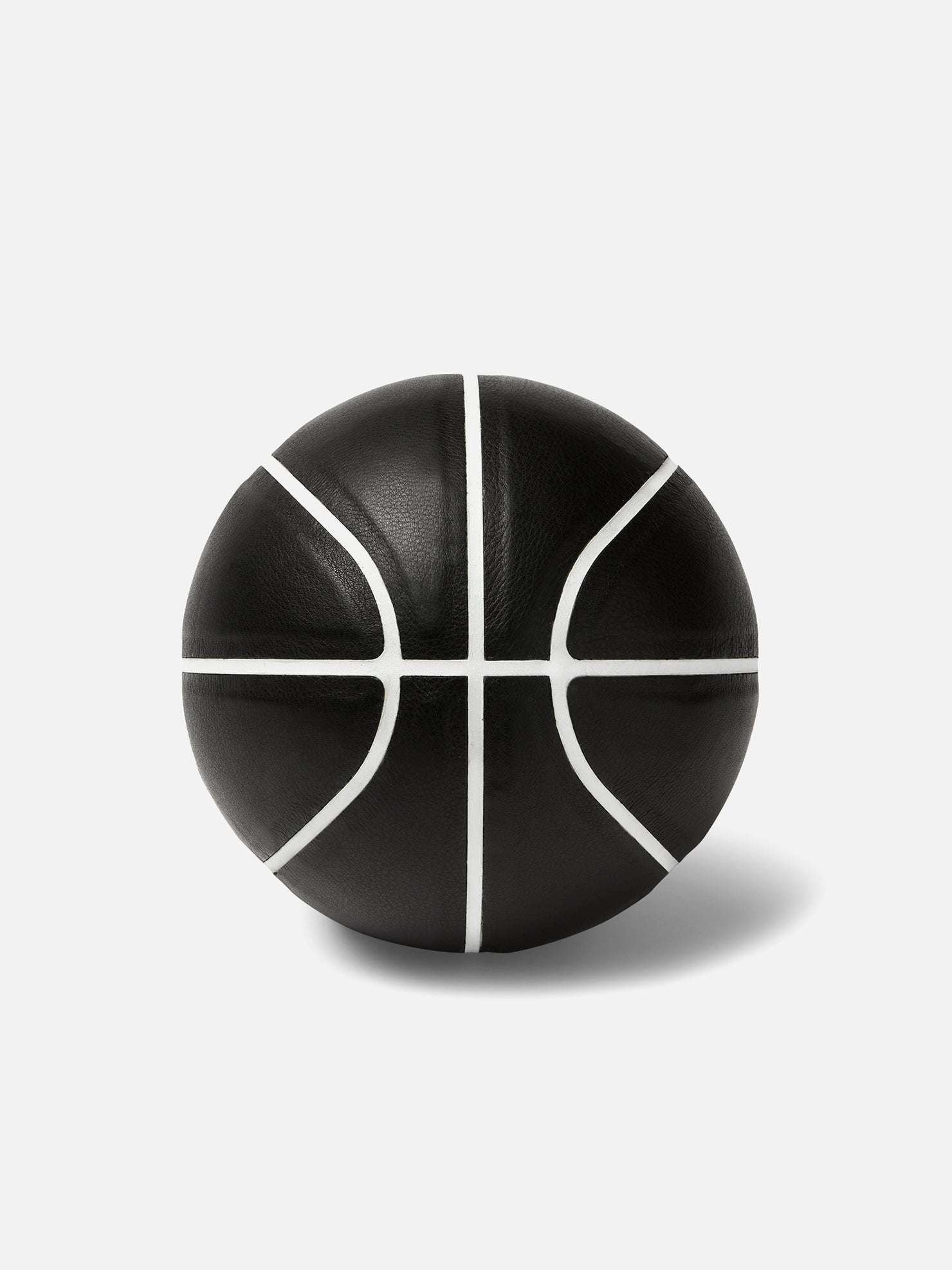 INDOOR MINI BASKETBALL | KILLSPENCER® - Black Leather with White Grip