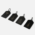LUGGAGE TAG | KILLSPENCER® - Black Bullhide Leather