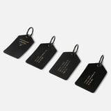 LUGGAGE TAG | KILLSPENCER® - Black Bullhide Leather