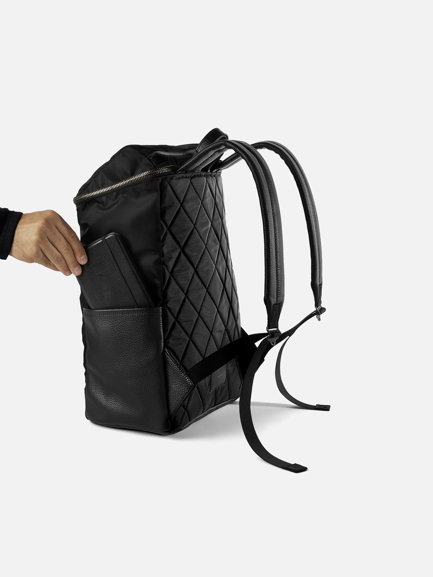 R-22 RUCKSACK | KILLSPENCER® - Black Italian Nylon and Leather