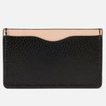 SLIM CARD WALLET | KILLSPENCER® - Black Bullhide and Black Leather with Natural