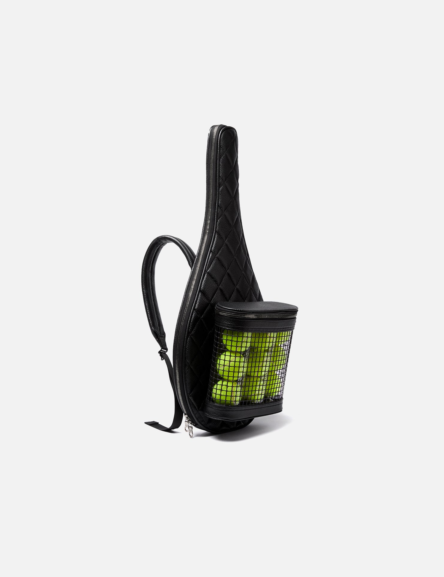 TENNIS RACKET BACKPACK | KILLSPENCER® - Black Quilted Leather