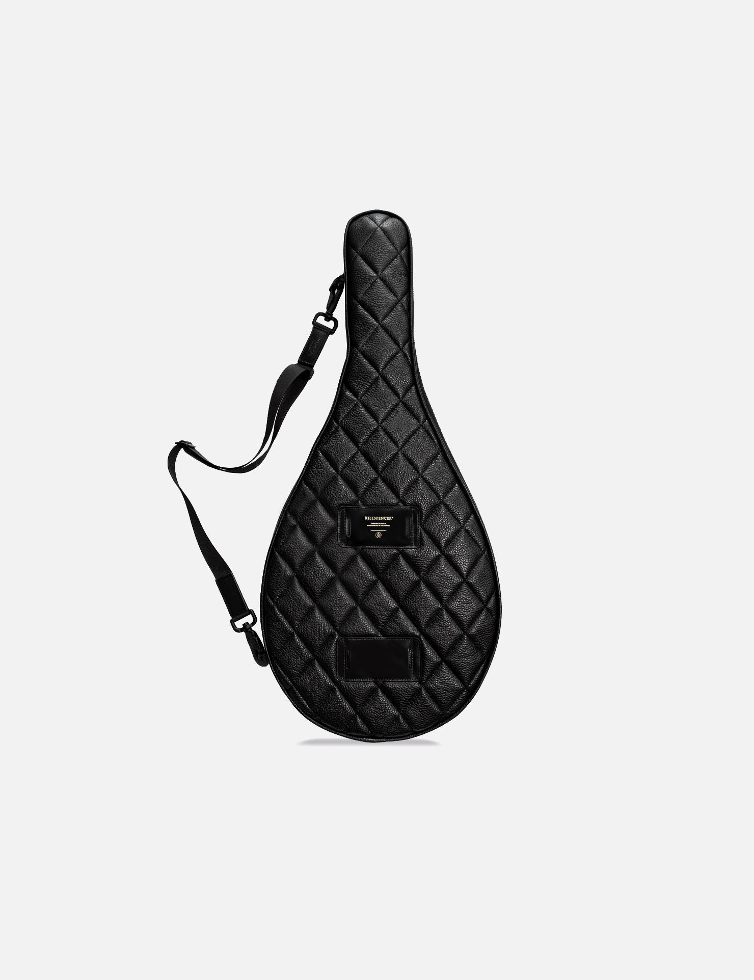 TENNIS RACKET CASE | KILLSPENCER® - Black Quilted Leather