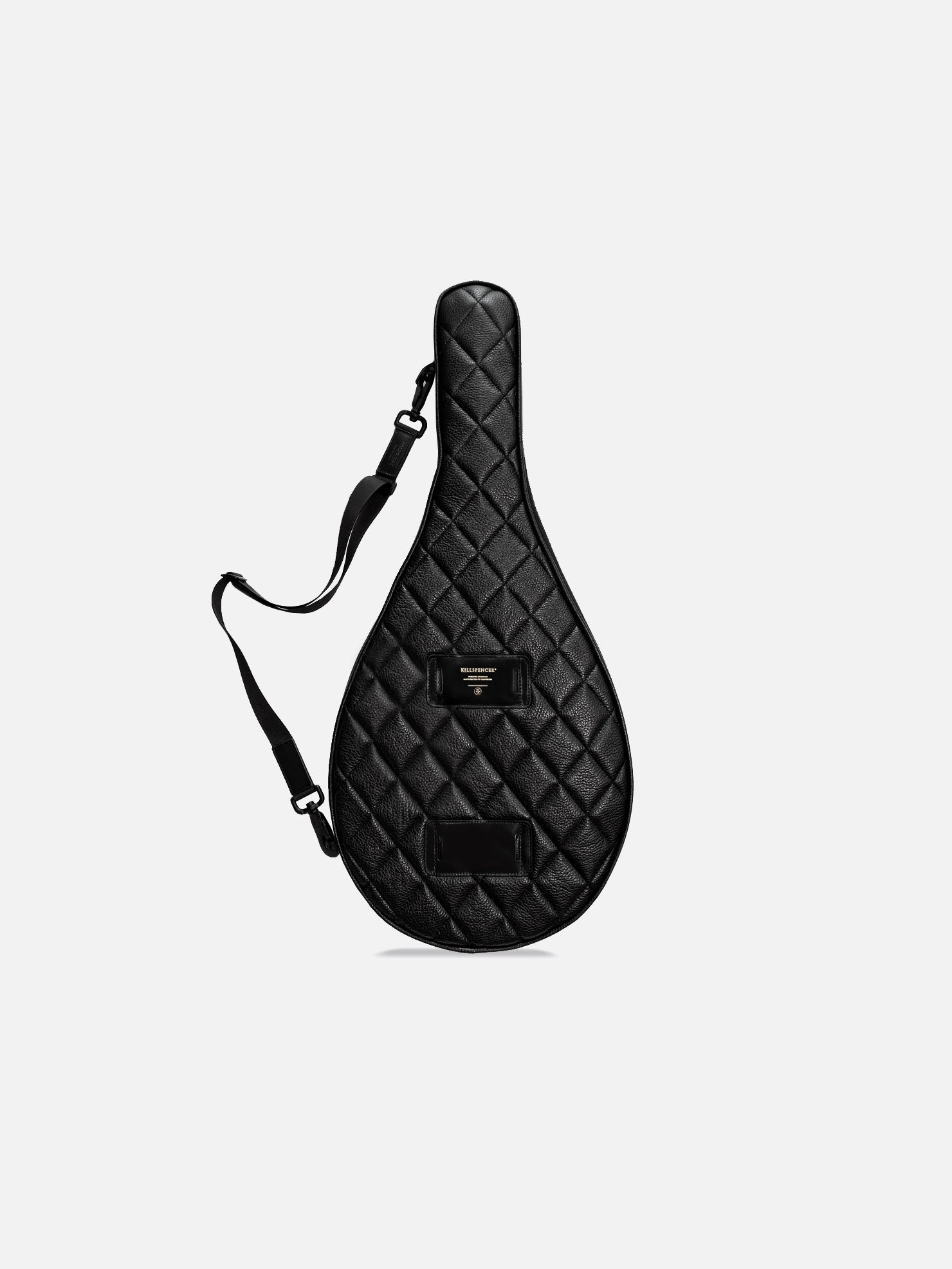 TENNIS RACKET CASE | KILLSPENCER® - Black Quilted Leather