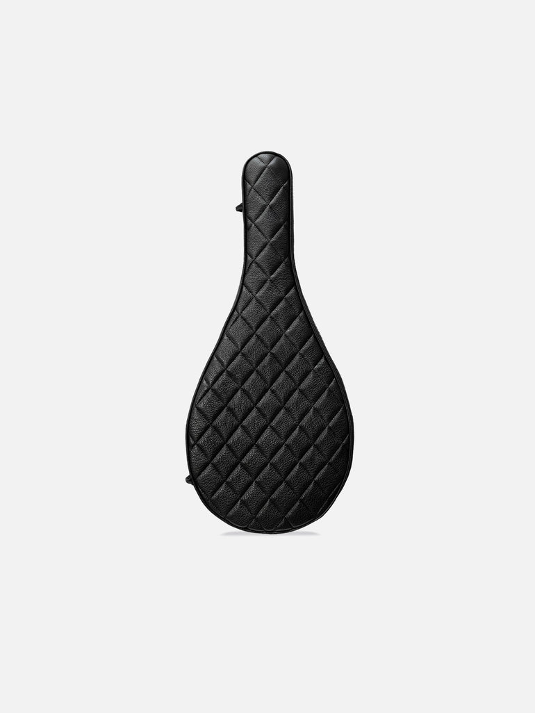 TENNIS RACKET CASE | KILLSPENCER® - Black Quilted Leather