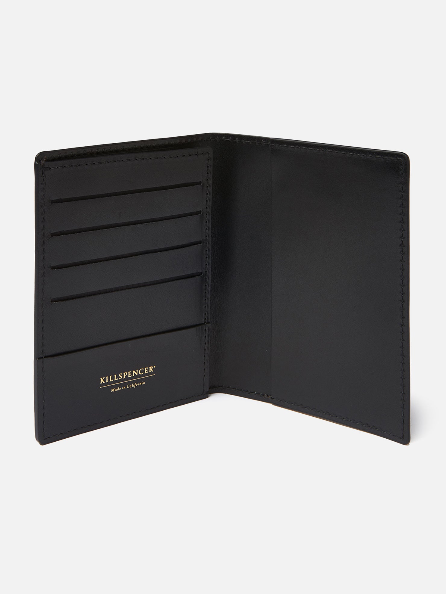 TRAVEL WALLET | KILLSPENCER® - Black Bullhide Leather