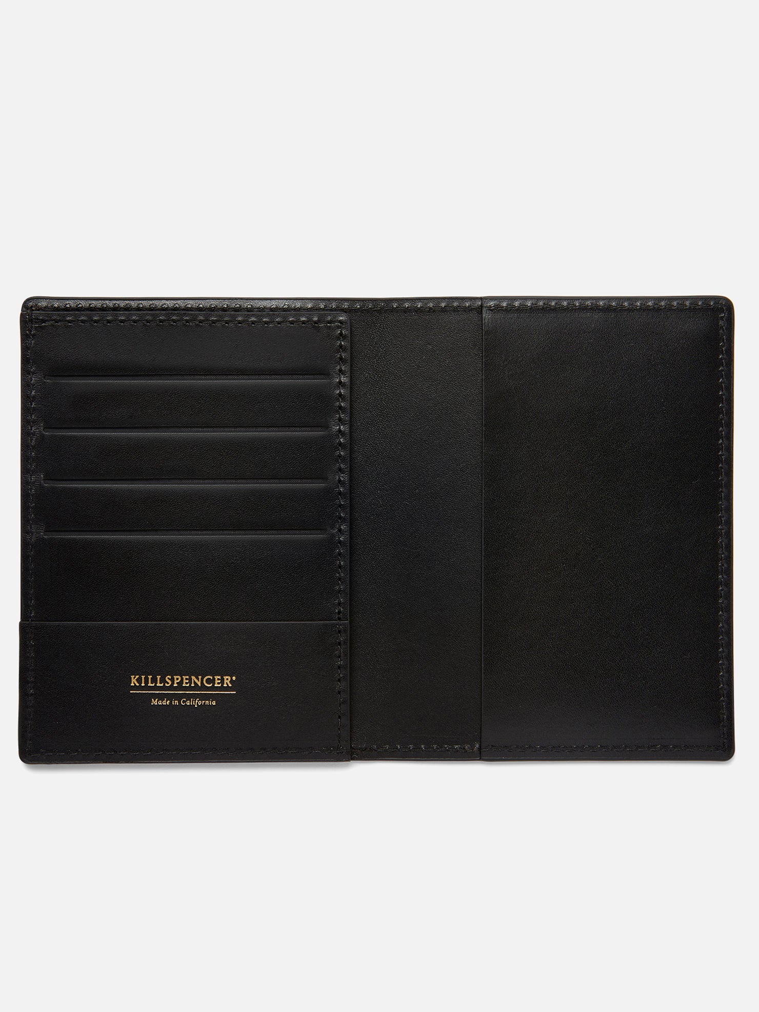 TRAVEL WALLET | KILLSPENCER® - Black Bullhide Leather