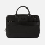 UTILITY ATTACHÉ BRIEFCASE | KILLSPENCER® - Black Italian Nylon and Leather