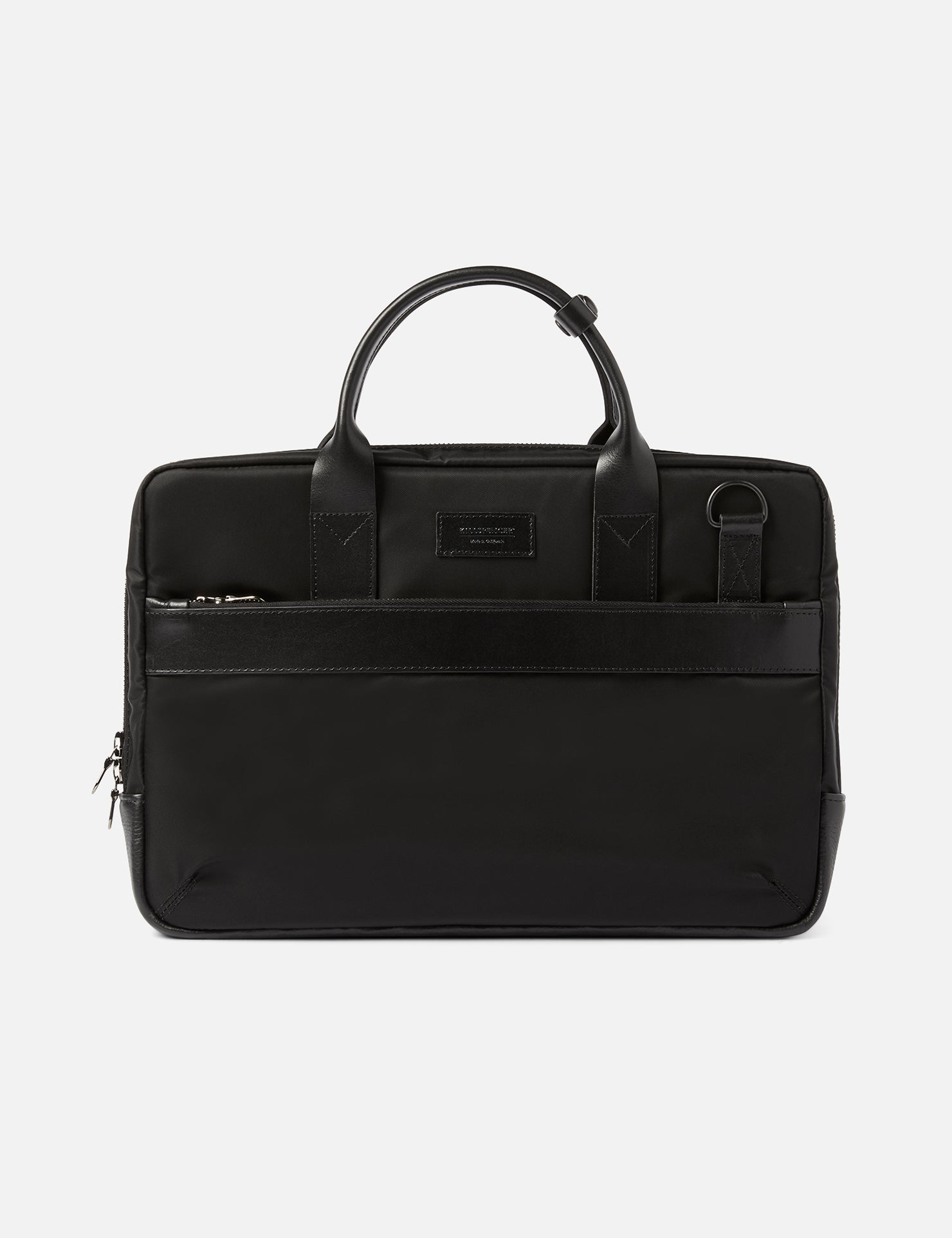 UTILITY ATTACHÉ BRIEFCASE | KILLSPENCER® - Black Italian Nylon and Leather