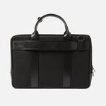 UTILITY ATTACHÉ BRIEFCASE | KILLSPENCER® - Black Italian Nylon and Leather