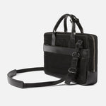 UTILITY ATTACHÉ BRIEFCASE | KILLSPENCER® - Black Italian Nylon and Leather