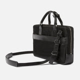 UTILITY ATTACHÉ BRIEFCASE | KILLSPENCER® - Black Italian Nylon and Leather
