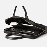 UTILITY ATTACHÉ BRIEFCASE | KILLSPENCER® - Black Italian Nylon and Leather