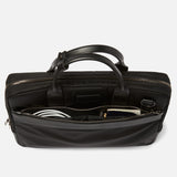 UTILITY ATTACHÉ BRIEFCASE | KILLSPENCER® - Black Italian Nylon and Leather