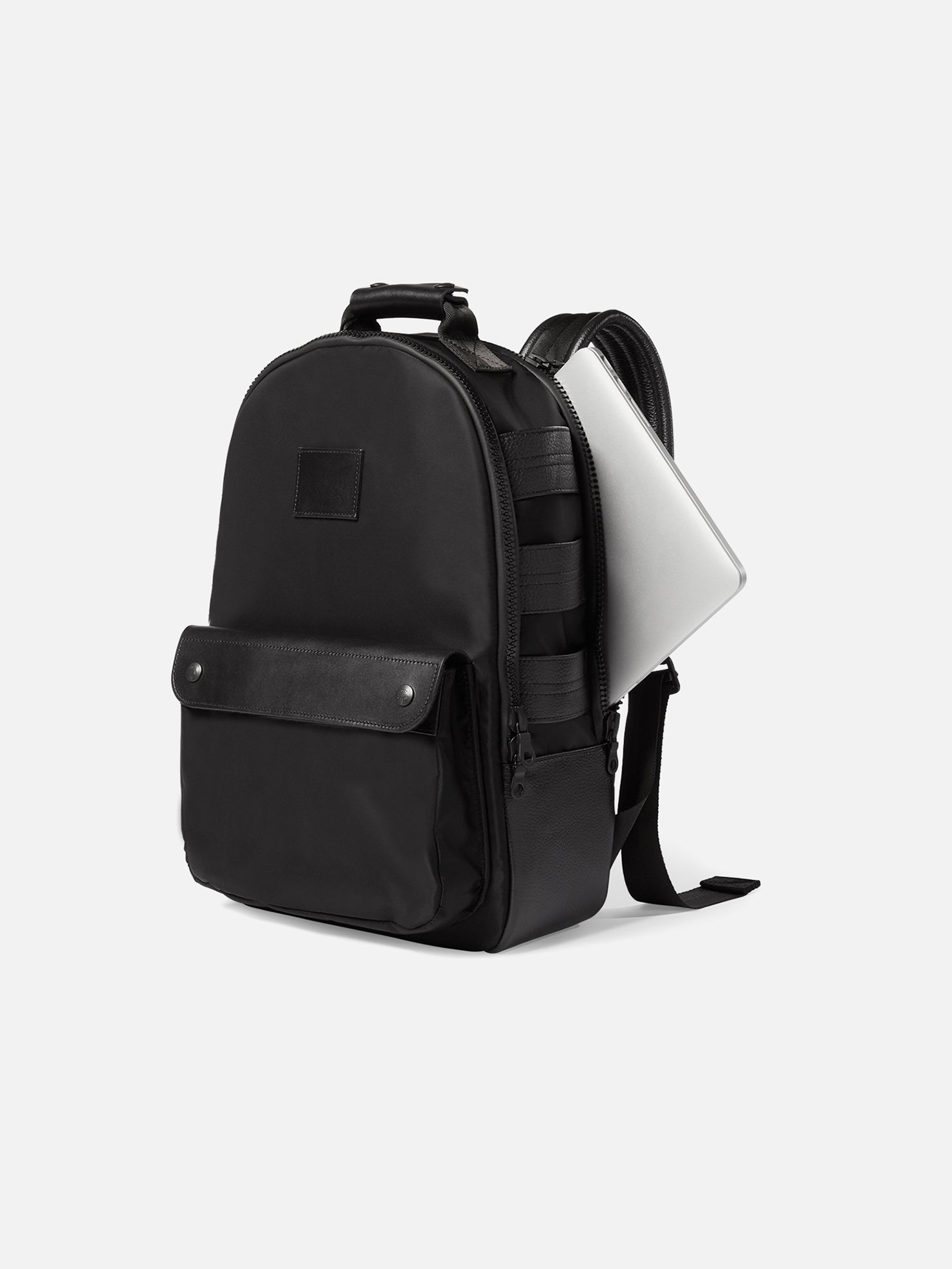 UTILITY BACKPACK | KILLSPENCER® - Black Italian Nylon and Leather