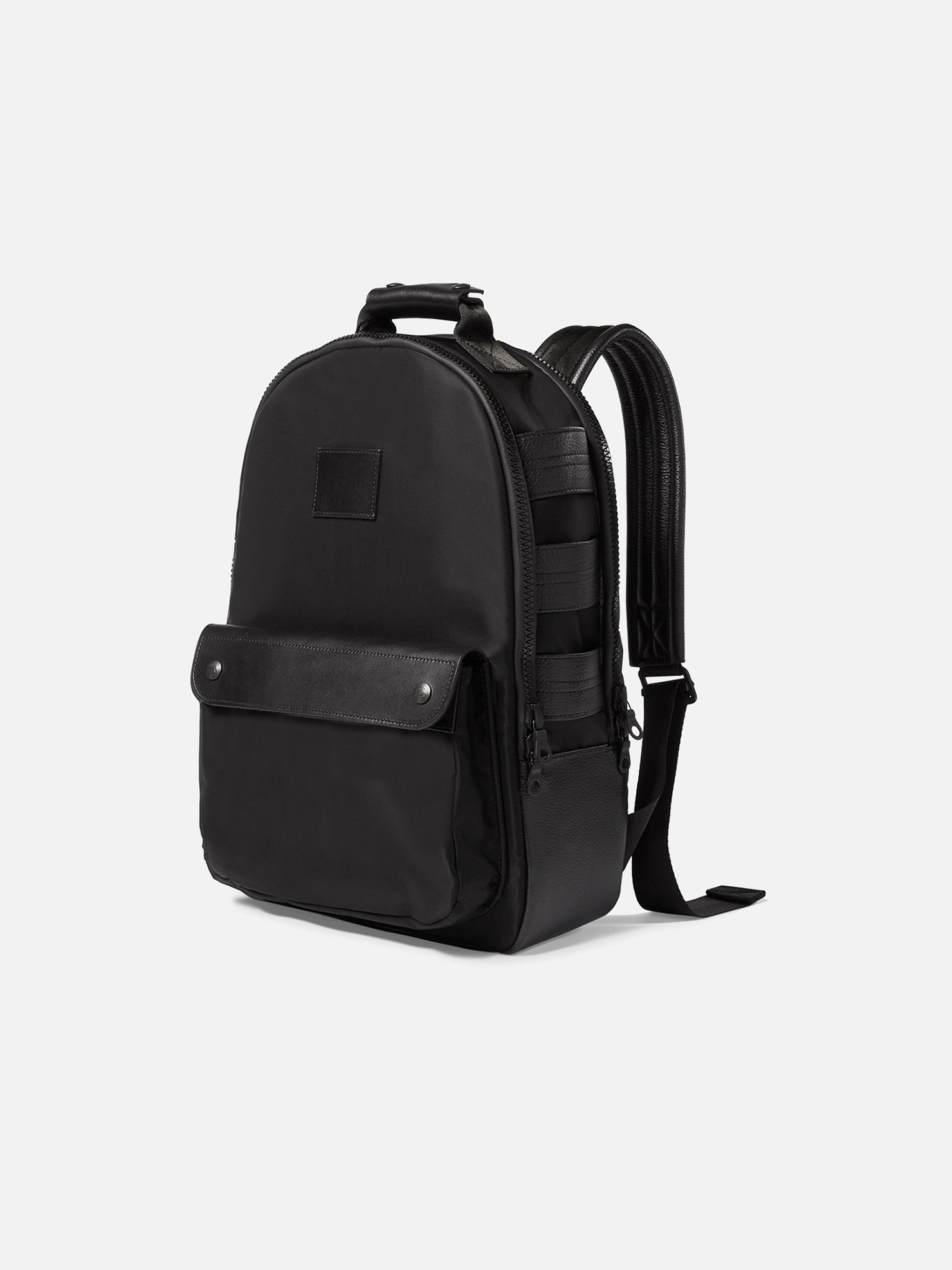 UTILITY BACKPACK | KILLSPENCER® - Black Italian Nylon and Leather