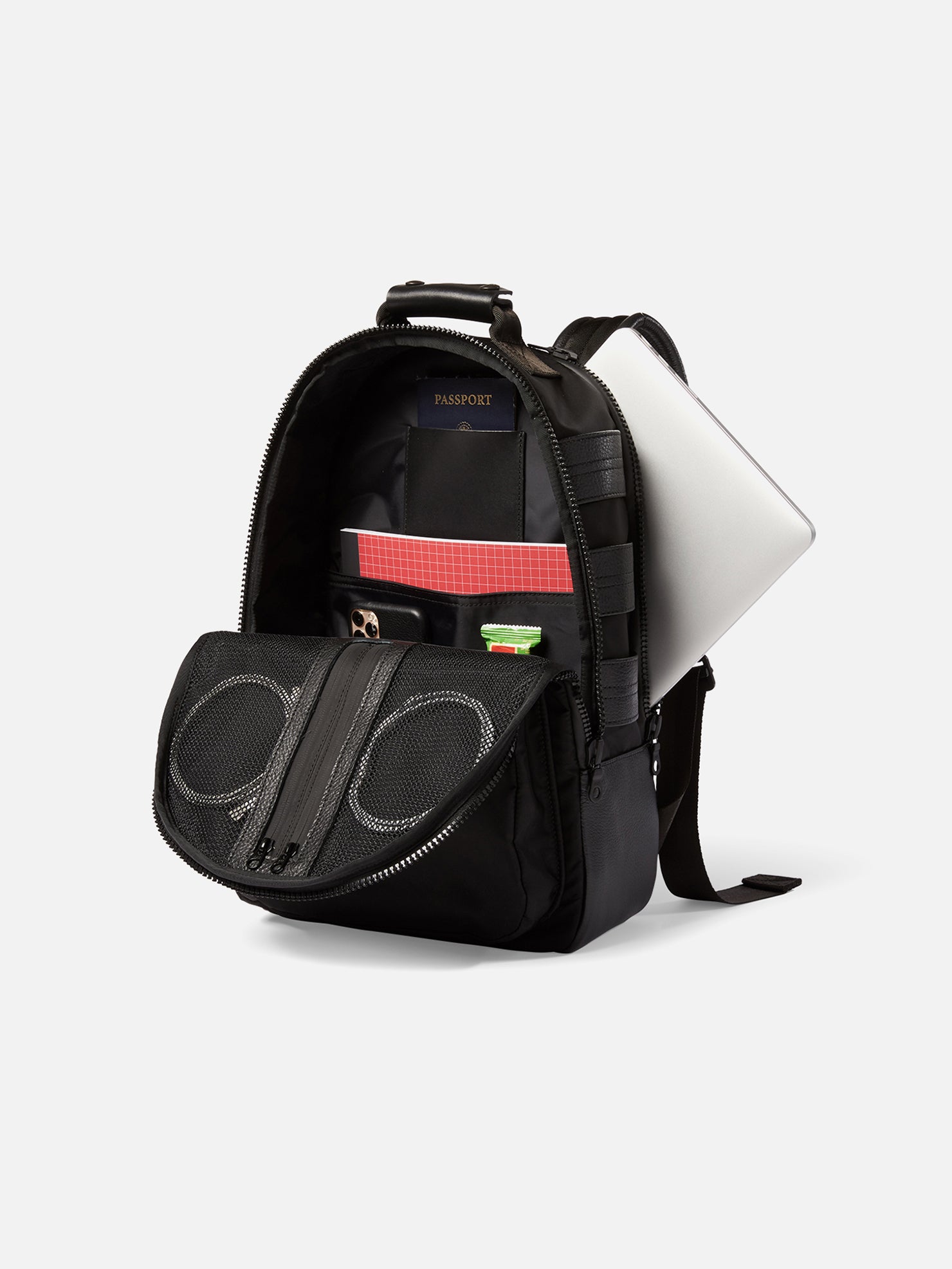 Nylon backpack with all-over jacquard eagle | EMPORIO ARMANI Man