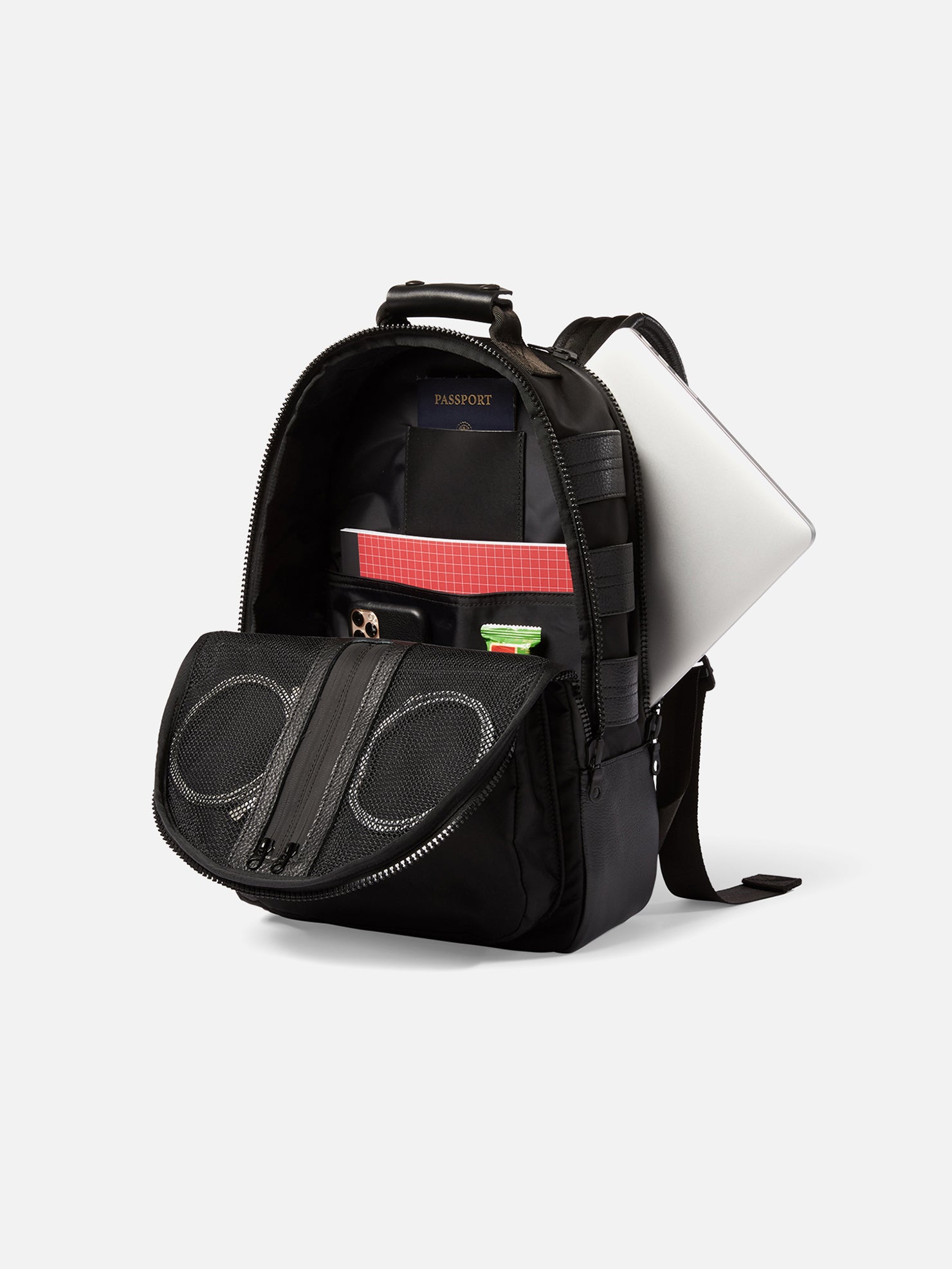 UTILITY BACKPACK | KILLSPENCER® - Black Italian Nylon and Leather