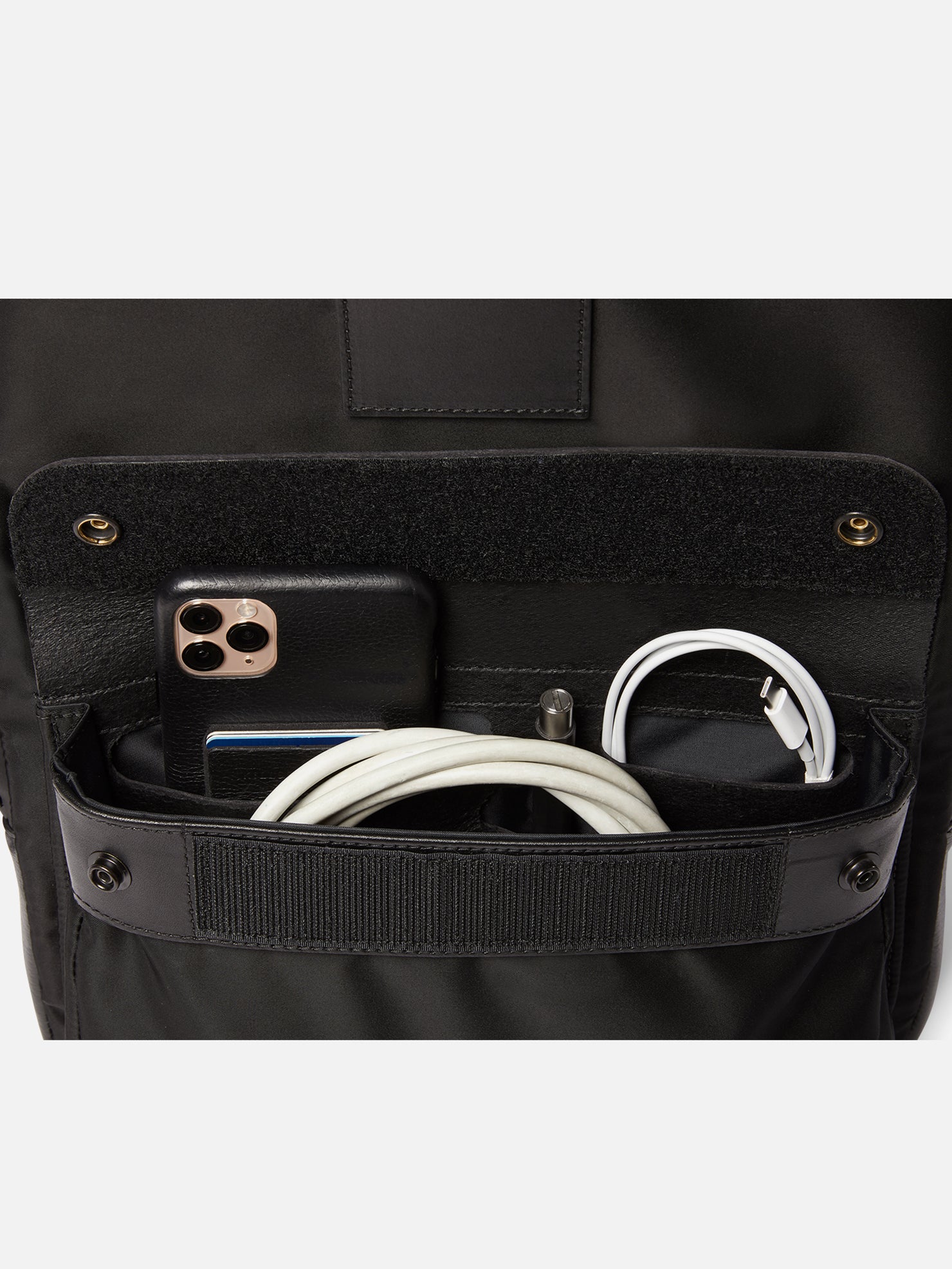 UTILITY BACKPACK | KILLSPENCER® - Black Italian Nylon and Leather