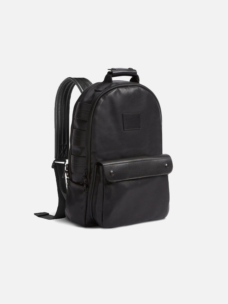 Made In Italy Leather Flat Backpack, Handbags