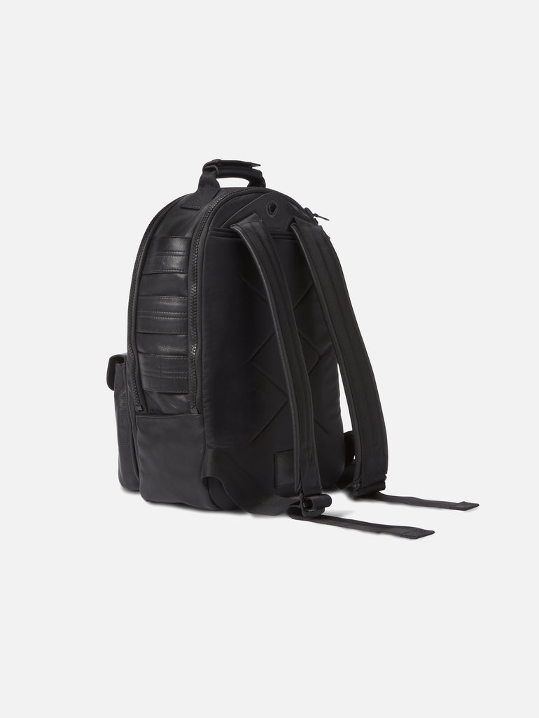 Leather Laptop backpack (foam) Export laptop bag for india