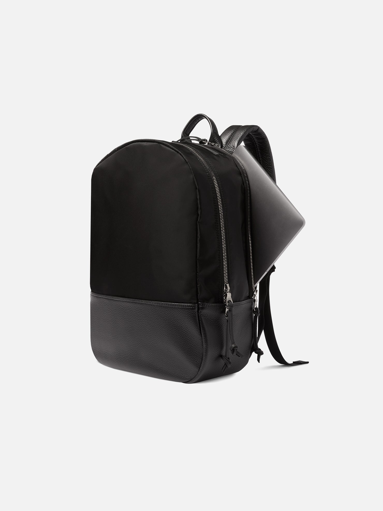 UTILITY DAYPACK | KILLSPENCER® - Black Italian Nylon and Leather