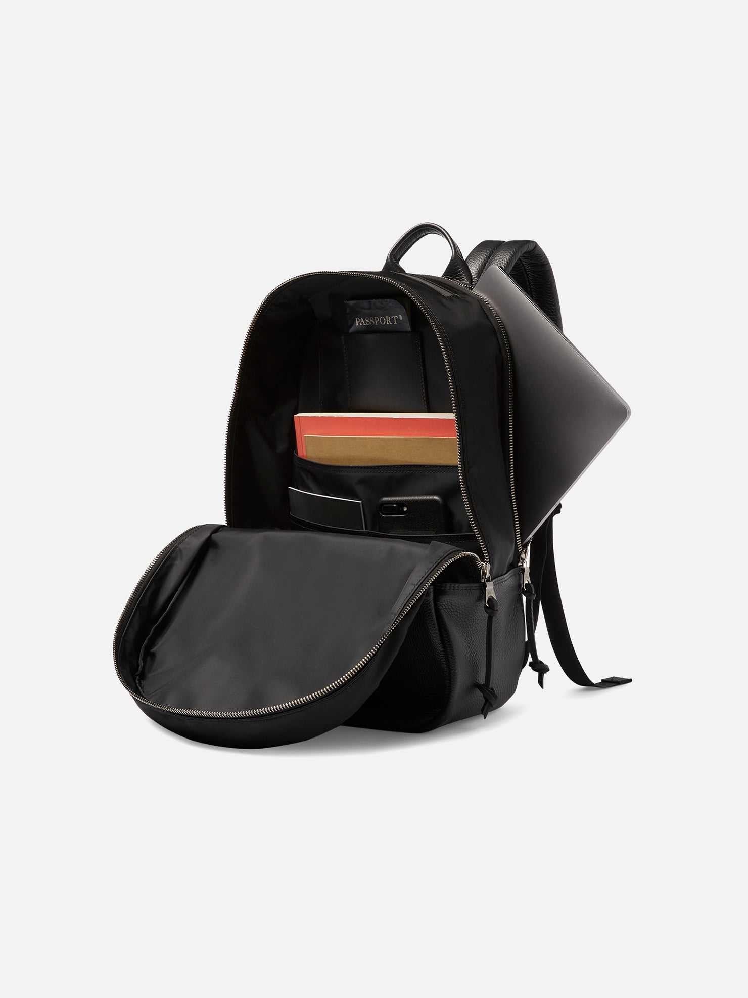 UTILITY DAYPACK | KILLSPENCER® - Black Italian Nylon and Leather