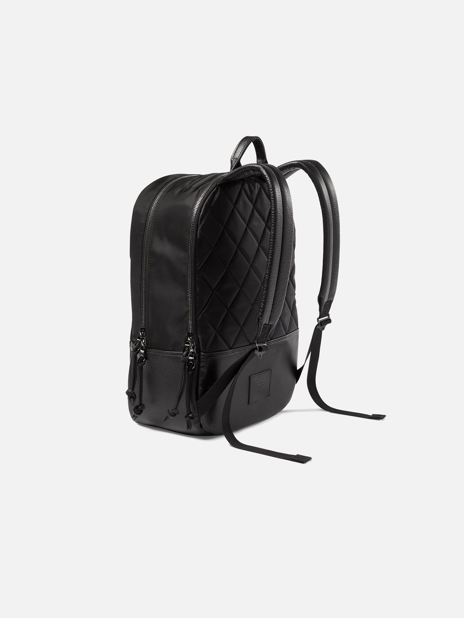 UTILITY DAYPACK | KILLSPENCER® - Black Italian Nylon and Leather