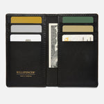 VERTICAL WALLET | KILLSPENCER® - Black Bullhide Leather
