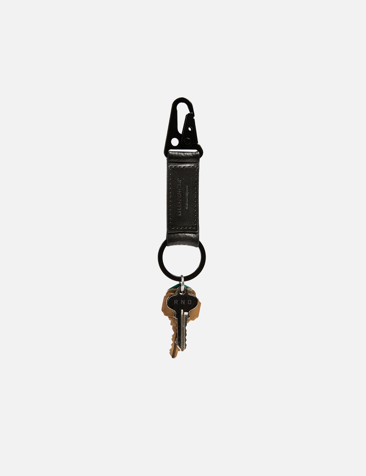 SNAPHOOK KEYCHAIN | KILLSPENCER® - Black Leather