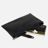 ZIPPERED POUCH | KILLSPENCER® - Black Leather