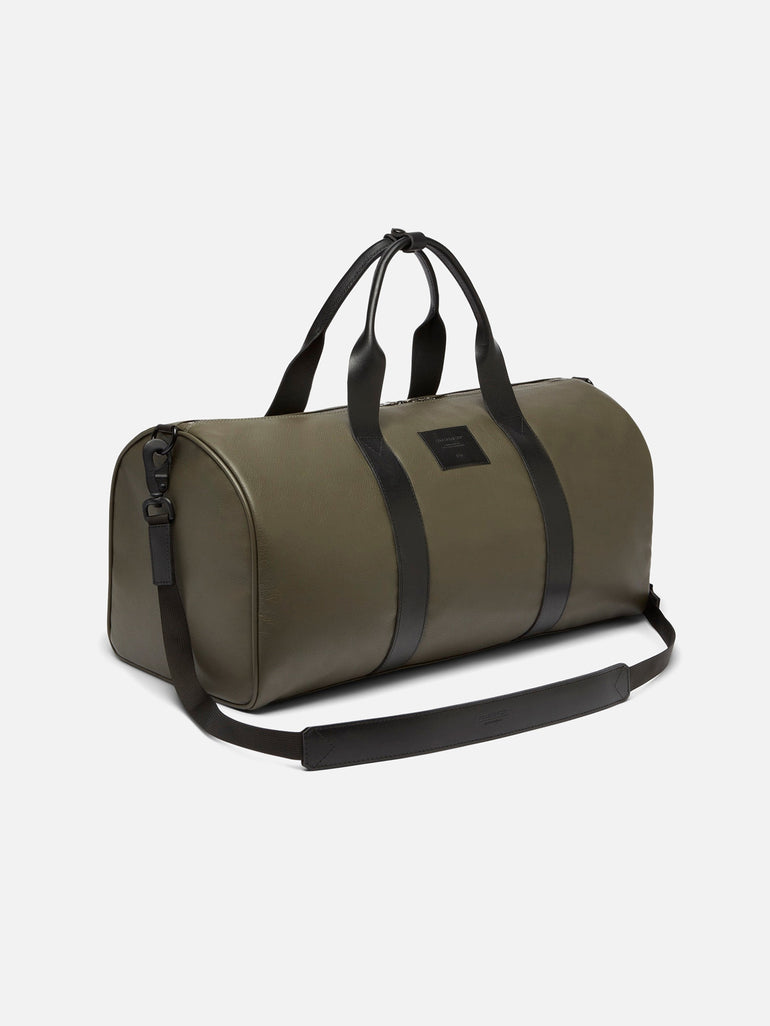 Waxed Canvas and Leather Duffle Bag - USA Crafted