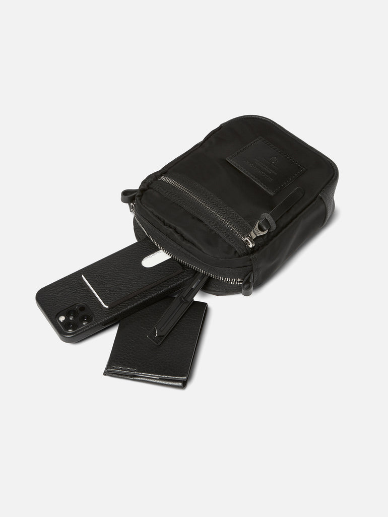 EDC BAG - SMALL | KILLSPENCER® - Black Italian Nylon and Leather