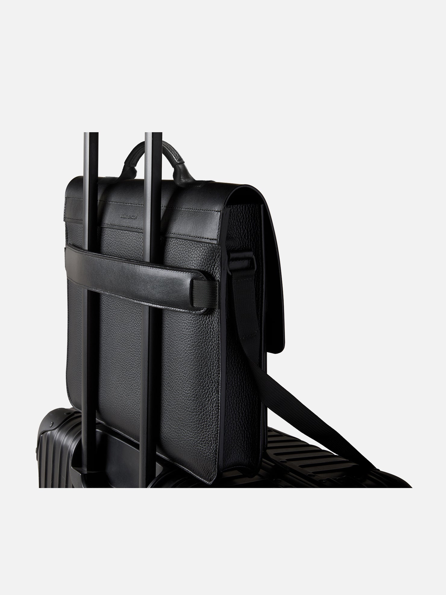 Leather briefcase clearance black